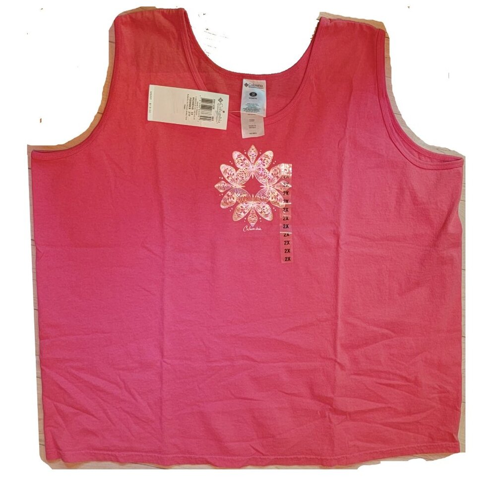 NWT - Columbia Butterfly Tank Top (Sz 2X)